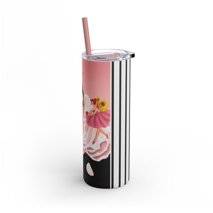 Pierrot & Fairies Dressed in Pink by Sofia Chiostri Skinny Matte Tumbler, 20oz