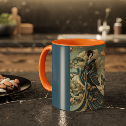 Butterfly Empress Colorful Mug – Graceful Butterflies & Timeless Elegance