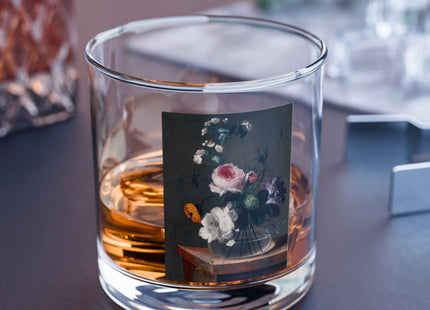 Floral Still Life by Johann Baptist Drechsler Rocks Glass, 10oz