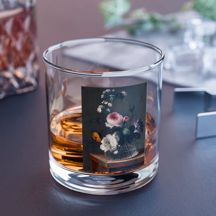 Floral Still Life Rocks Glass, 10oz