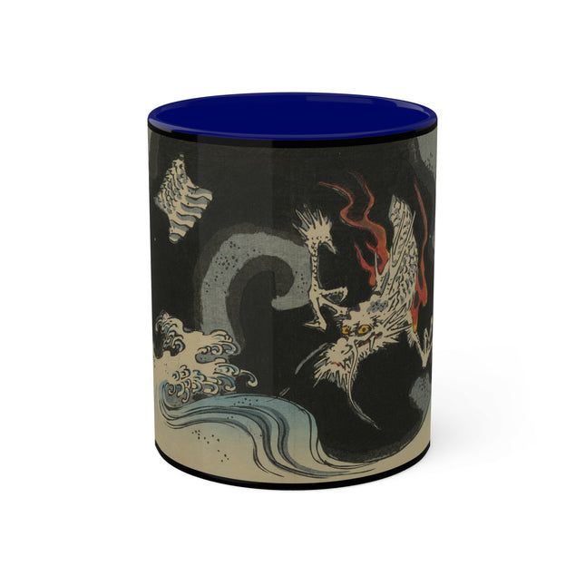 Picture Album Featuring a Dragon by Utagawa Hiroshige Colorful Mugs, 11oz