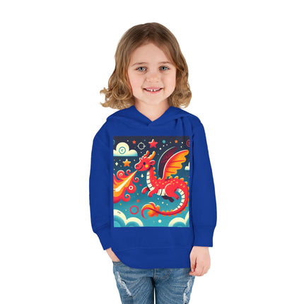 Starry Sky Dragon Toddler Pullover Fleece Hoodie