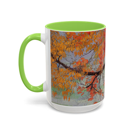 Autumn leaves by Edward Okuń Colorful Mugs (11oz, 15oz)