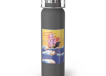 Golden Seas and Whimsical Dreams Copper Vacuum Insulated Bottle, 22oz