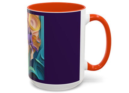 The Elegant Iris Flower Colorful Mugs (11oz, 15oz)