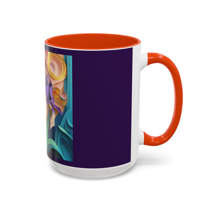The Elegant Iris Flower Colorful Mugs (11oz, 15oz)
