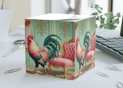 The Salon Rooster Note Cube