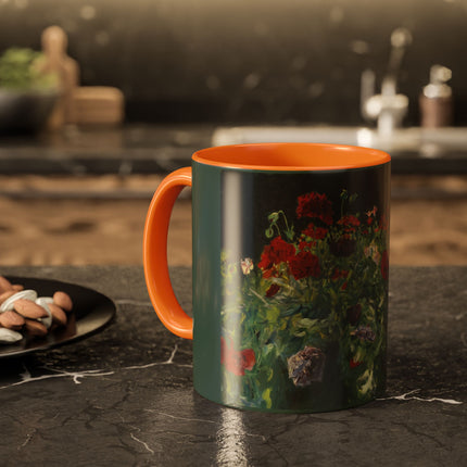 A Study of Poppies for Carnation, Lily, Lily, Rose by John Singer Sargent Colorful Mugs (11oz, 15oz)