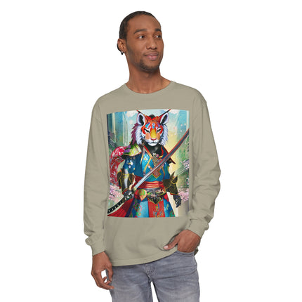 Cyberpunk Samurai Lion Long Sleeve T-Shirt