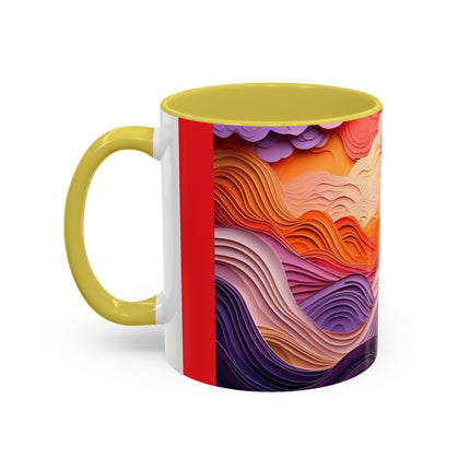 Dramatic Sunset Sky Colorful Mugs (11oz, 15oz)