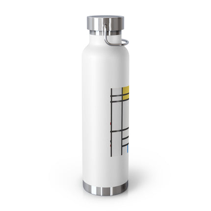 Place de la Concorde by Piet Mondrian Copper Vacuum Insulated Bottle, 22oz