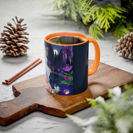 The Moonlit Garden Serenade Colorful Mugs – Art Deco Musical Elegance