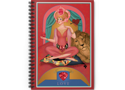 July & Ruby (from the Gem Series) by Sofia Chiostri Spiral Notebook - Ruled Line