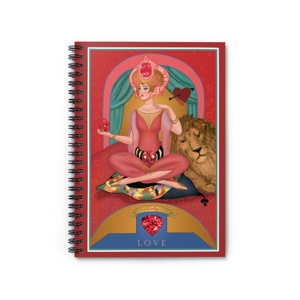July & Ruby (from the Gem Series) by Sofia Chiostri Spiral Notebook - Ruled Line