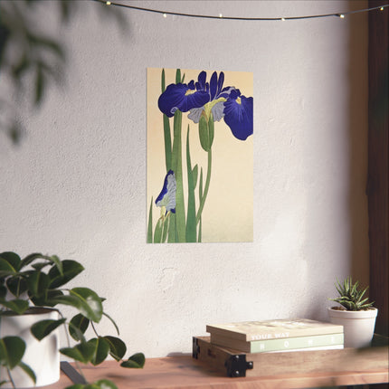 Blue Irises by Ohara Koson Fine Art Posters