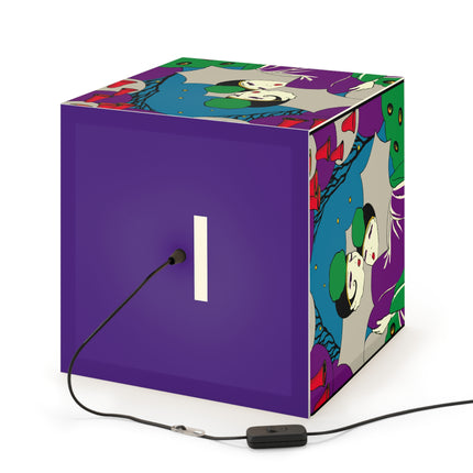 Two Pierrots Light Cube Lamp