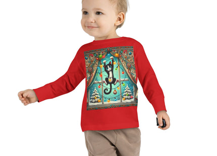 Mischief in Tinselland Toddler Long Sleeve Tee