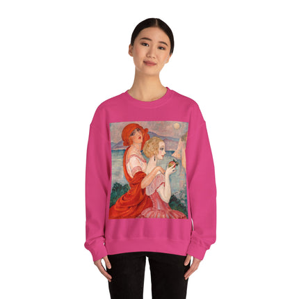 Sur la Route d'Anacapri by Gerda Wegener Heavy Blend™ Crewneck Sweatshirt