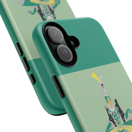 Peacock Dancer Phone Case – Opulent Glamour & Theatrical Elegance