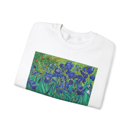 Irises by Vincent Van Gogh Heavy Blend™ Crewneck Sweatshirt