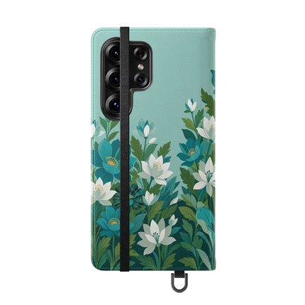 🐉🌿 The Dragon Keeper Flip Case – Art Deco Floral Fantasy