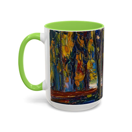 In the Park of St. Cloud by Wassily Kandinsky Colorful Mugs (11oz, 15oz)