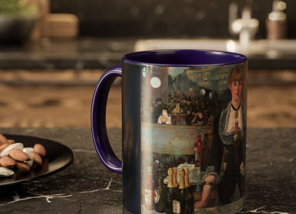 A Bar at the Folies-Bergère by Edouard Manet Colorful Mugs (11oz, 15oz)