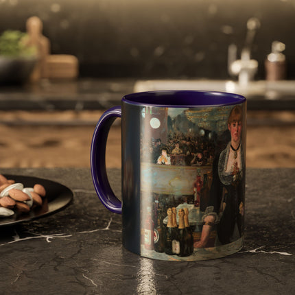 A Bar at the Folies-Bergère by Edouard Manet Colorful Mugs (11oz, 15oz)