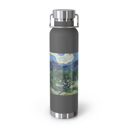 Olive Trees by Vincent Van Gogh Copper Vacuum Insulated Bottle, 22oz