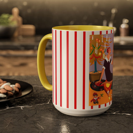 Art Deco Christmas Colorful Mugs (11oz, 15oz)