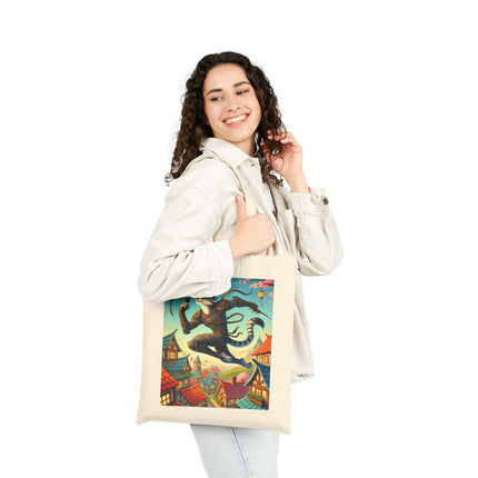 The Springbound Sentinel Cotton Canvas Tote Bag – Agility, Grace & Spring Vitality