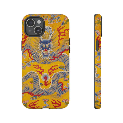 Majestic Dragon Regalia – Imperial 12-Symbol Robe Phone Cases