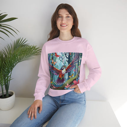 Colorful Raptor Unisex Heavy Blend™ Crewneck Sweatshirt