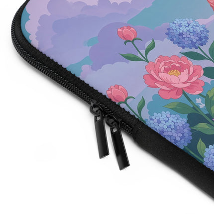 🌸🎭 The Rose Garden Masquerade Laptop Sleeve – Art Deco Floral Elegance