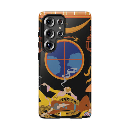 Art Deco Lounge Phone Case – Opulent Smoke & Timeless Glamour