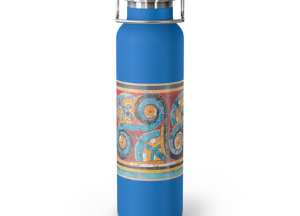 Reproduction of S-Spiral Frieze by Emile Gilliéron Copper Vacuum Insulated Bottle, 22oz