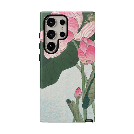 Blooming Lotus Flowers by Ohara Koson Phone Cases
