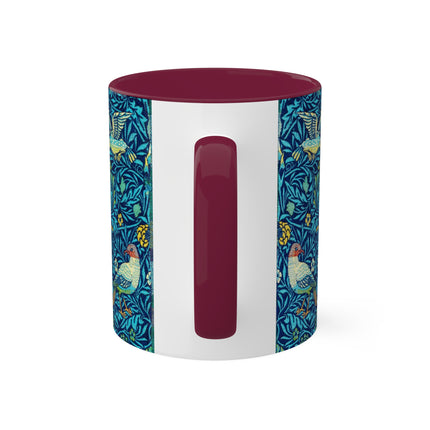 Bird by William Morris Colorful Mugs, 11oz
