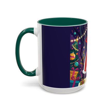 🎄❄️ The Christmas Snowball Dance Colorful Mug – Whimsical Holiday Fashion Fantasy