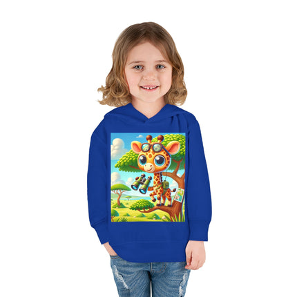 Giraffe Lookout Toddler Pullover Fleece Hoodie