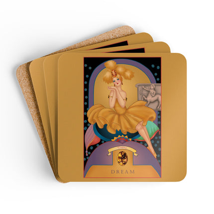 Scorpio Zodiac Design – November & Topaz by Sofia Chiostri | Corkwood Coaster Set