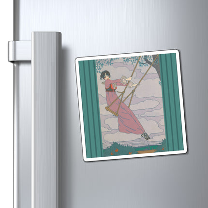 La balançoire by Georges Lepape Magnets (3 Sizes)