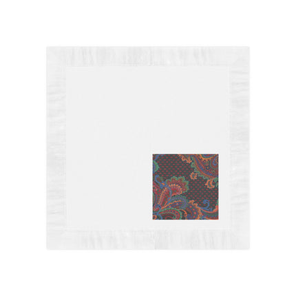 Design for a Carpet by Anonymous III White Coined Napkins