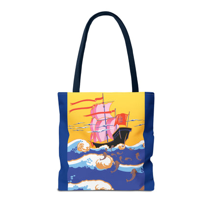 Golden Seas and Whimsical Dreams Tote Bag (AOP)
