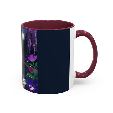 The Moonlit Garden Serenade Colorful Mugs – Art Deco Musical Elegance