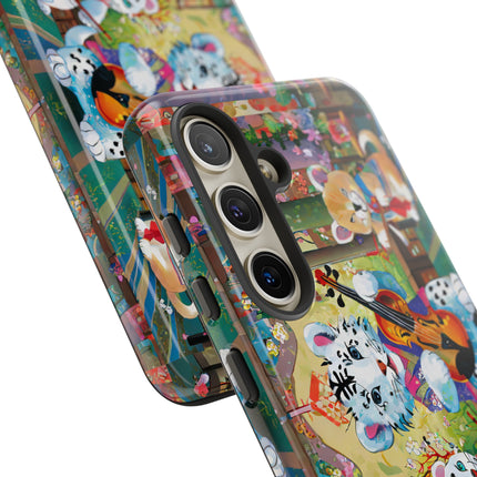 Melodies of the Snow Lion Cub Phone Cases