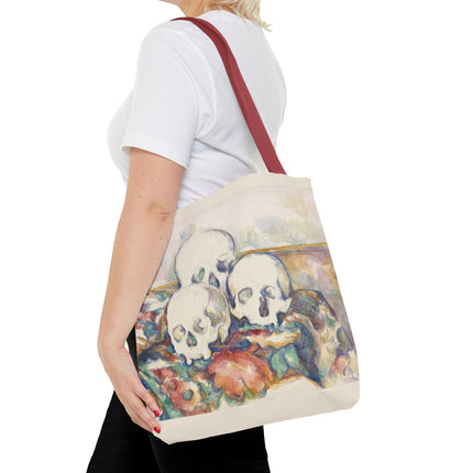The Three Skulls by Paul Cézanne Tote Bag (AOP)