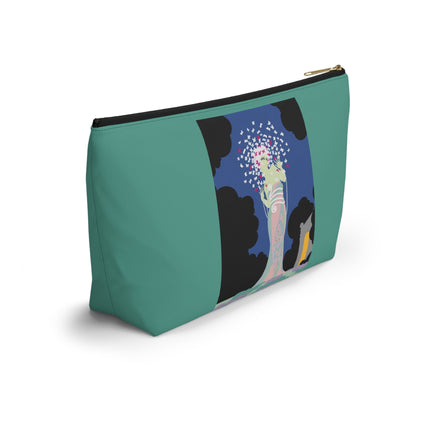 Butterfly Enchantress Cosmetic Bag – Ethereal Art Deco Magic & Pastel Dream