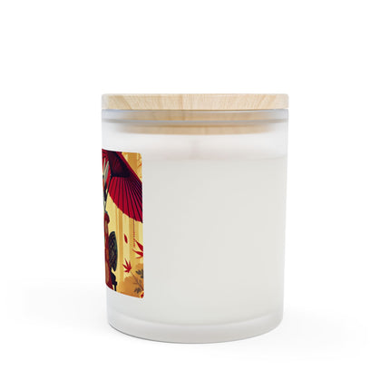 Theatrical Harvest Rabbit Frosted Candle