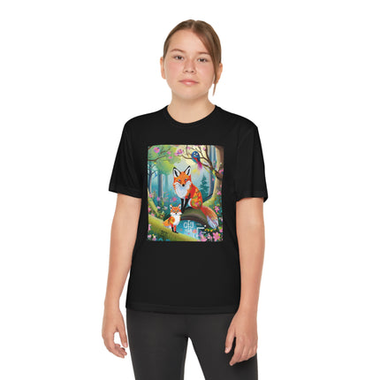 Mischievous Fox Youth Competitor Tee – Forest Fun & Whimsical Adventure